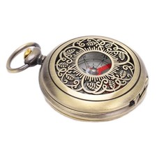 Outdoor Brass Compass Portable Waterproof Poc...