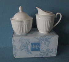 Mikasa Italian Countryside Sugar Bowl w/ Lid  Creamer Pitcher DD900 Cream - NEW