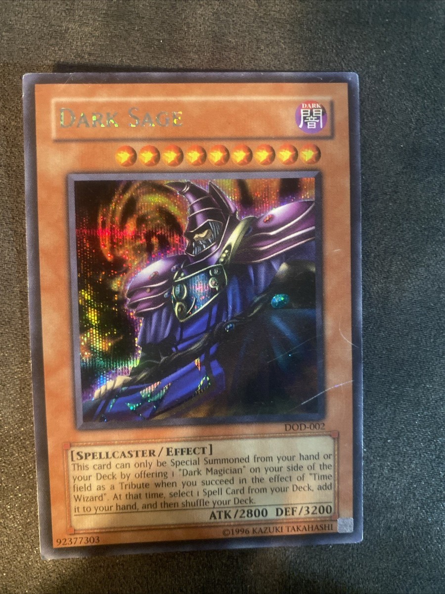 Dark Sage  Secret Rare  DOD-002  Vintage Yu-Gi-Oh Card | eBay