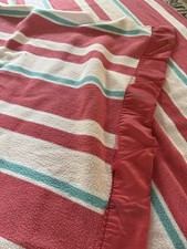 Vintage Wool Stripe Camp Blanket 68 x82