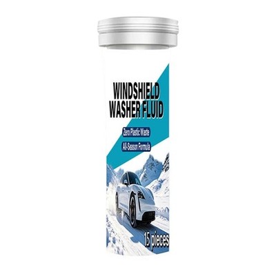 15Pc Small Windshield Wash Tablets Car Glass Cleaner Tablets for Clear View