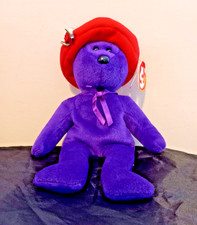 TY Beanie Baby Ruby 2006 Purple w/ Red Hat Original Tags w/ 3rd blank tag