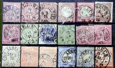 Hufeisenstempel auf Altdeutschland / Deutsches Reich - größeres Dublettenlot