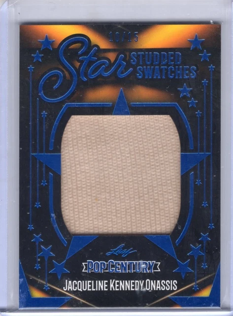 2023 Leaf Pop Century JACQUELINE KENNEDY ONASSIS Star Studded Swatches 10/15