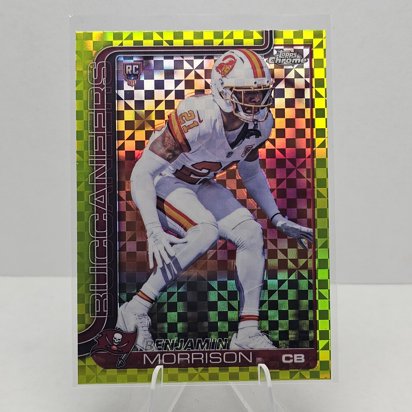 2025 Topps Chrome #355 Benjamin Morrison Lime Green X-Fractor