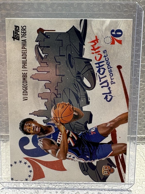 2025-26 Topps NBA - Clutch City Prospects #3 VJ Edgecombe (RC) - MINT