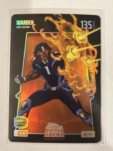2026 Bo Jackson Battle Arena Warden Cam Ward Foil Fire RC Rookie BF-126
