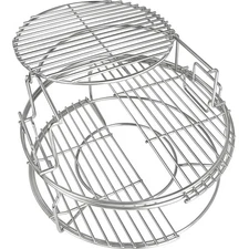 Stainless Steel 5-Piece Expander Rack Set for Big Green Egg Medium