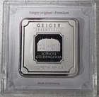 Geiger Edelmetalle Schloss Güldengossa 100g Silver Bar 999 Fine