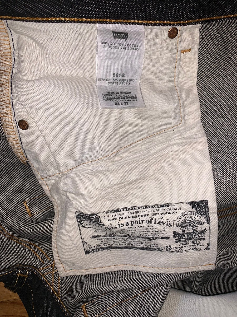 1993 Levi's 501xx Shrink To Fit Deadstock Jeans Made In USA 44X32