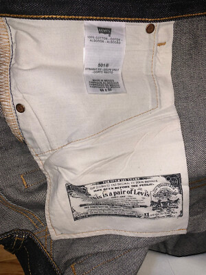 1993 Levi's 501xx Shrink To Fit Deadstock Jeans Made In USA 44X32