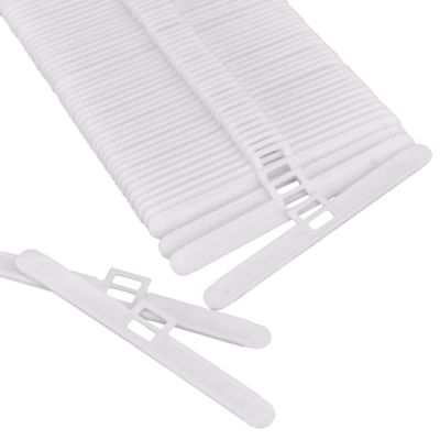 10-Pack Vertical Blind Bottom Weight Slats – Replacement Base Plates For 89mm & 127mm Venetian Blinds, White Plastic