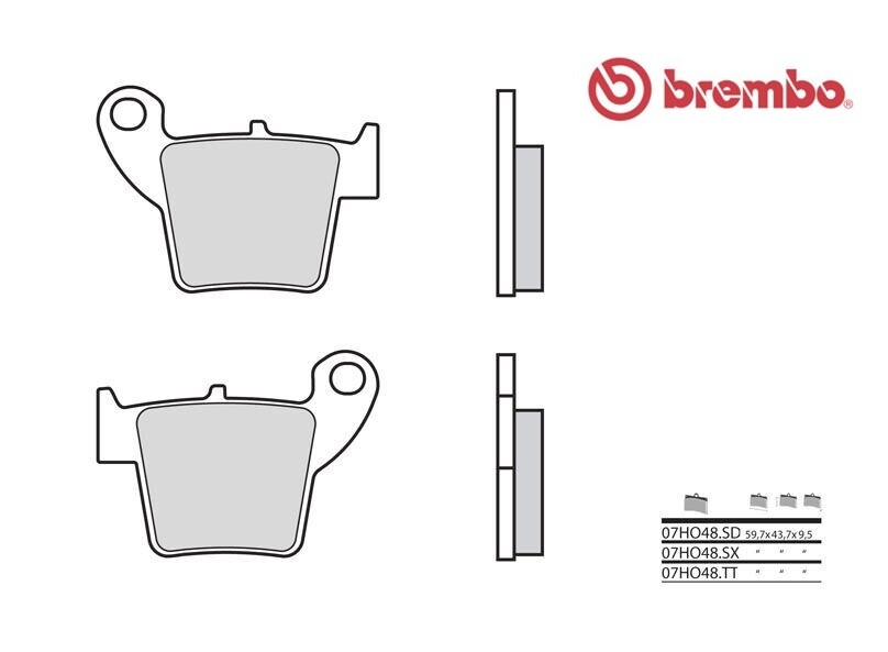 Plaquettes de frein Honda CRF 150 RB Brembo pour pilotage cross intensif