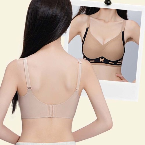 Patchwork Wireless Deep V Bra Close-fitting Seamless Bras Running - Picture 12 of 17