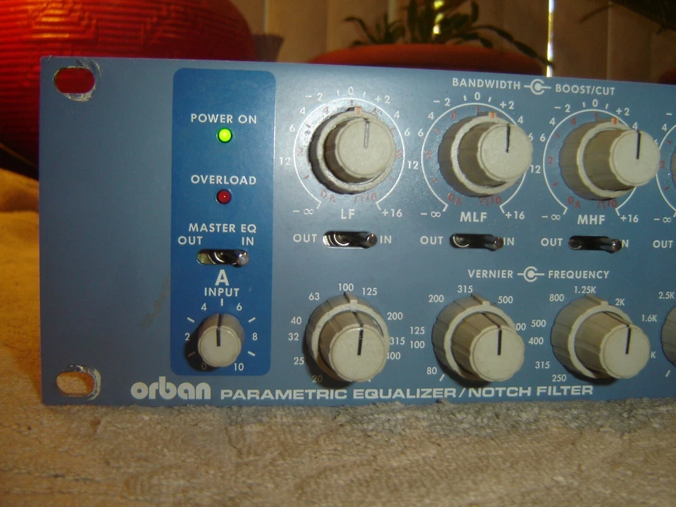 Orban 642B Blueface 1/4" In/out, Stereo 4 Band Parametric Equalizer, Eq, Vintage - Image 2 of 4