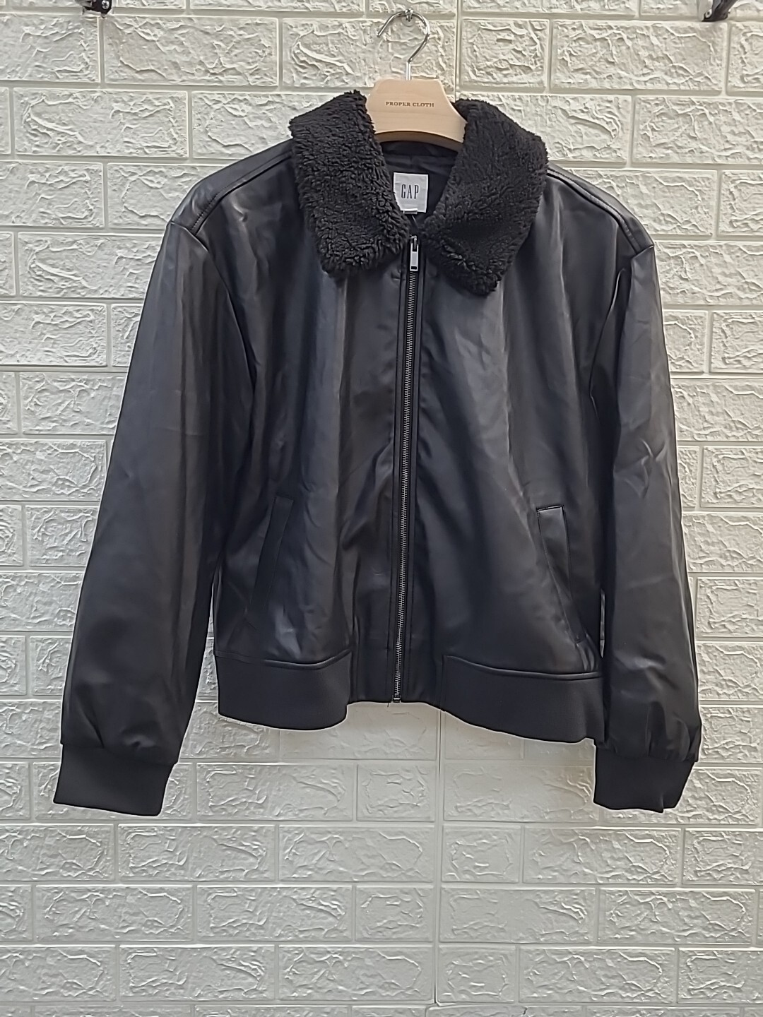 OLD GAP 00s〜 cow leather bomber jacket