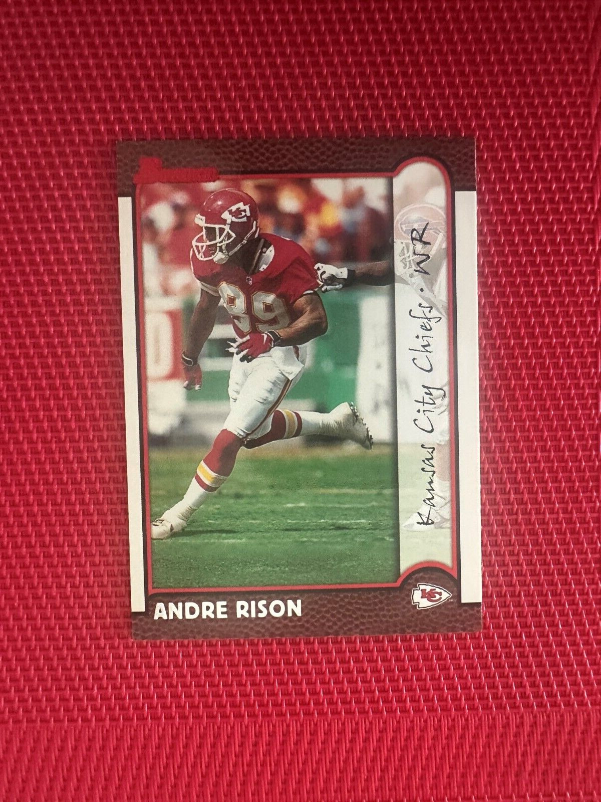 1999 Bowman #138 Andre Rison - KC Chiefs