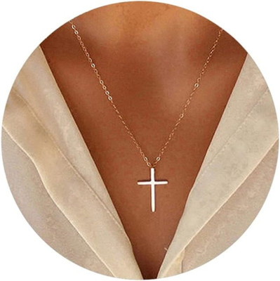 Small Cross Pendant Necklace for Women Simple Cross Necklaces Mothers Day Birthd