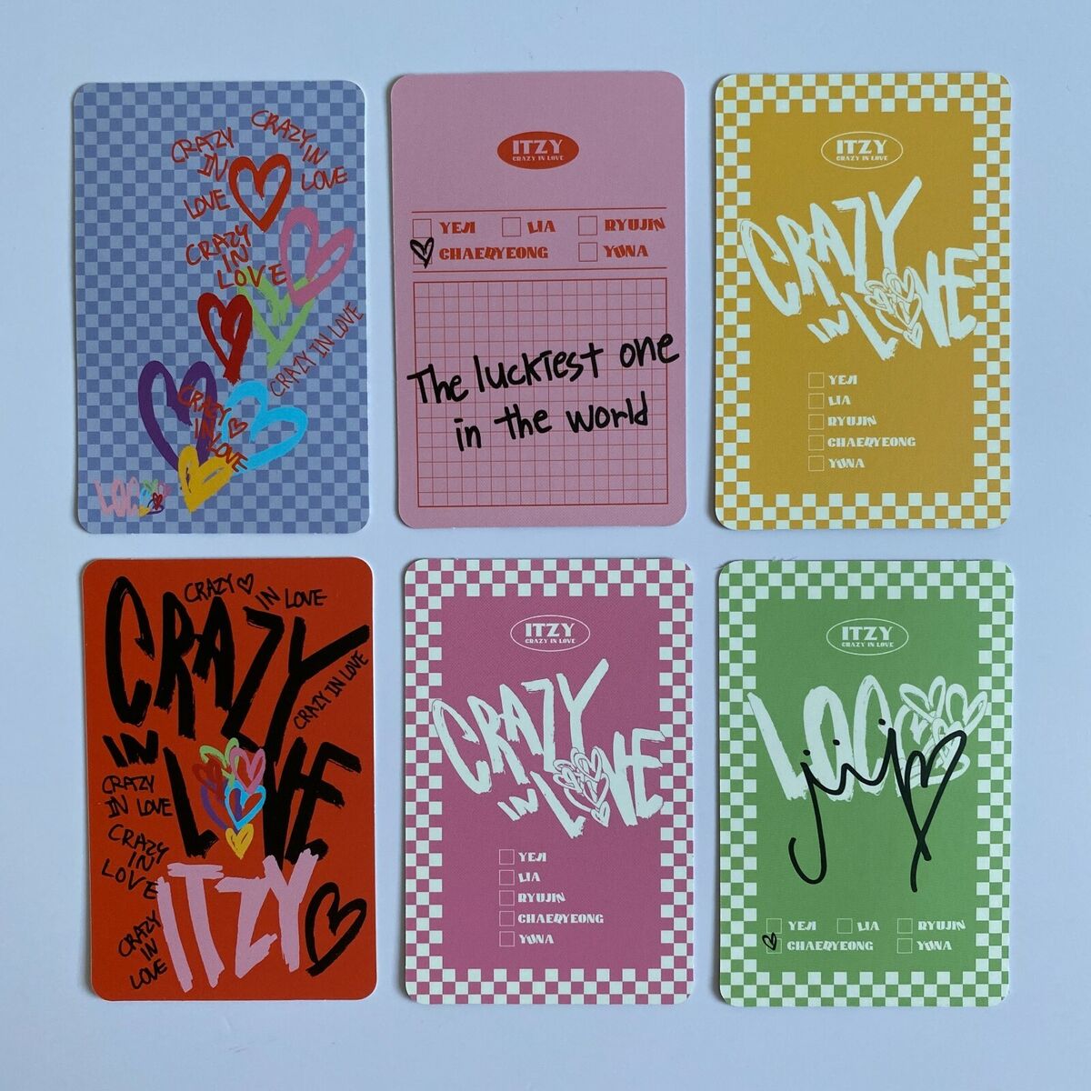 ITZY 1ST ALBUM CRAZY IN LOVE OFFICIAL KOREAN PRESS PHOTOCARD ITZY 1ST ALBUM CRAZY IN LOVE OFFICIAL KOREAN PRESS PHOTOCARD