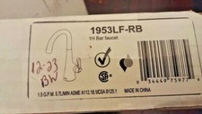 Delta Faucet 1953LF-RB Single Handle Bar/Prep Faucet, Venetian Bronze