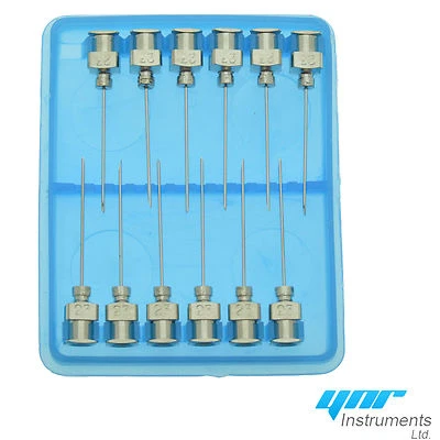 ROUX REVOLVER VET SYRINGE NEEDLES x 12 VETERINARY INSTRUMENTS .YNR