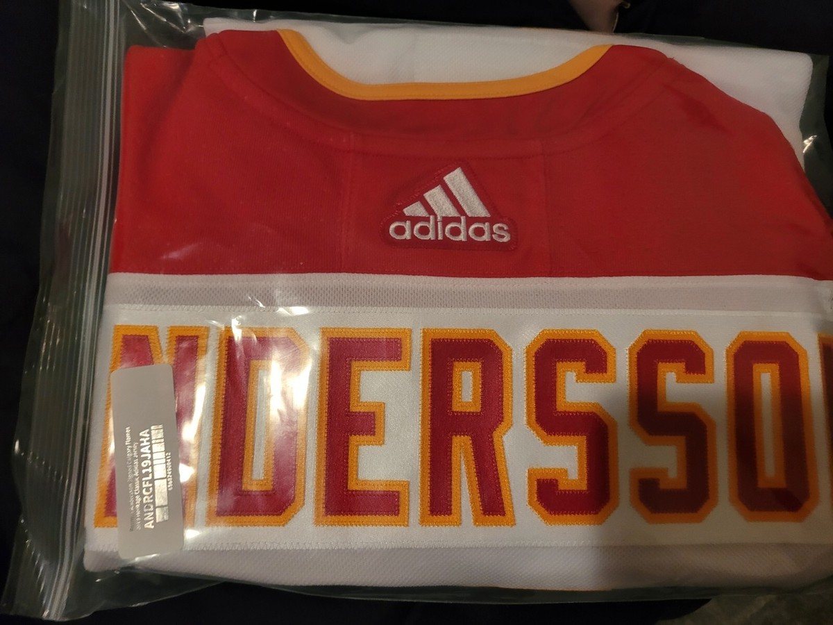 Autographed Rasmus Andersson signed Calgary Flames Adidas Jersey