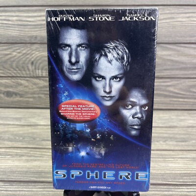 U4 Sphere VHS, 1998 Sharon Stone, Dustin Hoffman, Samuel L. Jackson, New Sealed!