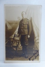 WW1 SOLDIER MILITARY PHOTOGRAPH  PHOTO CARD W.GRAY