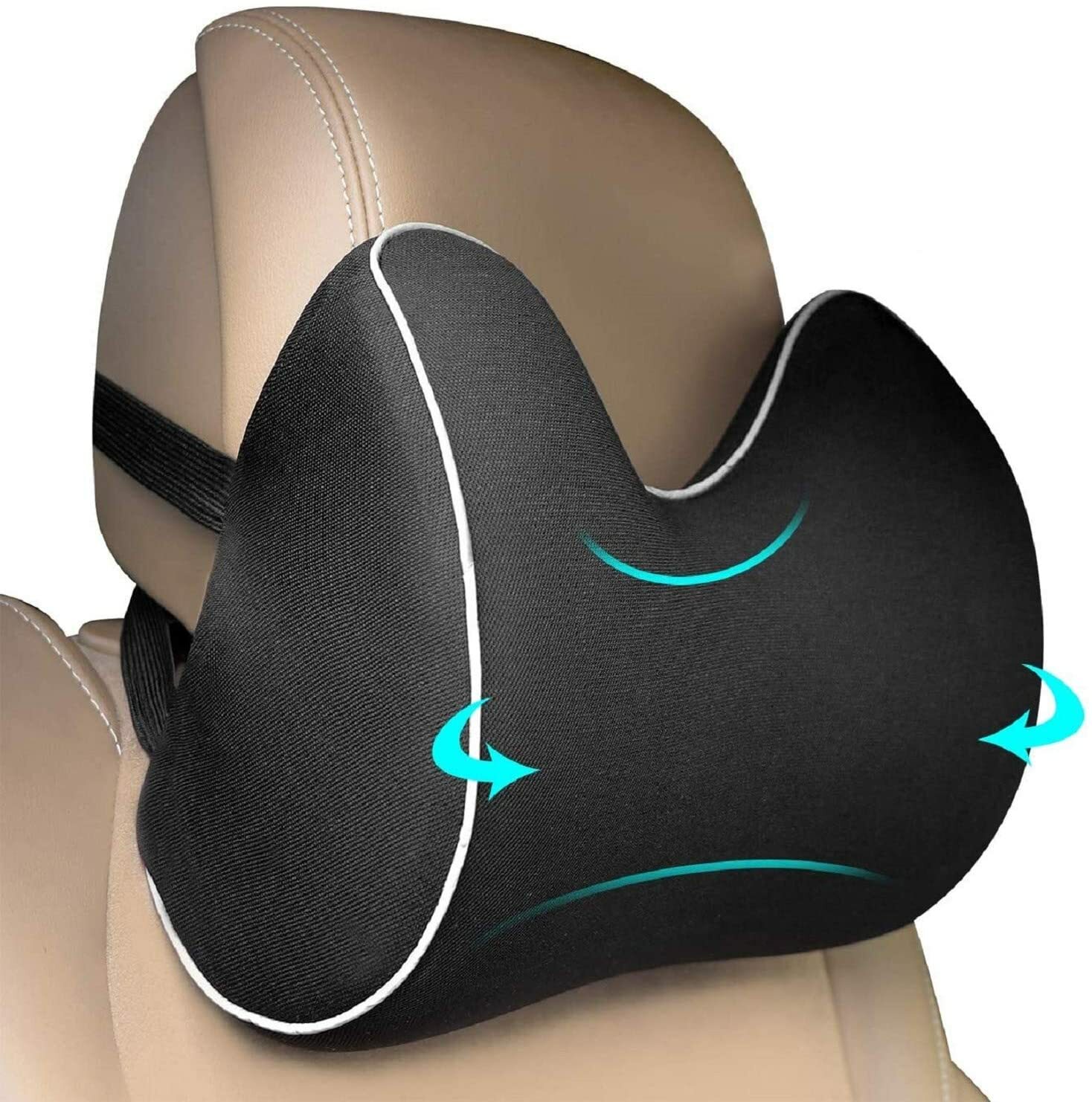 Soulager les cervicales en voiture avec cet oreiller cou en mousse mémoire de forme