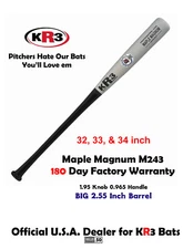 KR3 C243 33in NEW Maple Magnum Composite All Wood Baseball Bat 180 day warranty