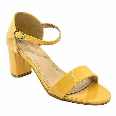 Smartty H46-504 Women’s Dress Evening Party Shoes Yellow size