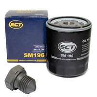 ÖLfilter SM 196 ÖLablassschraube FüR Seat Arosa Skoda Fabia I VW Lupo 1.0 50 PS