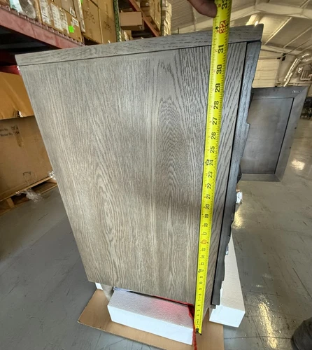 Uttermost Shield 2 Door 40" Cabinet - Gray Oak 25085 - Picture 8 of 13