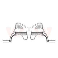 Seitenwand Set Links Rechts Hinten FüR Opel Kadett E CC 33_ 34_ 43_ 44_ 1.6I