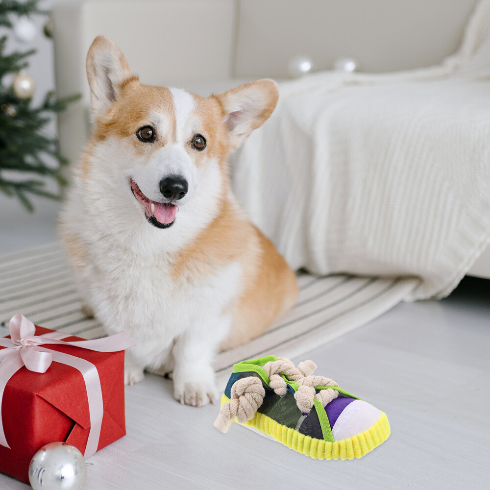 APL Set 5 Giocattoli Suonici Per Animali Domestici Pantofole Giocattolo per Cani Caus