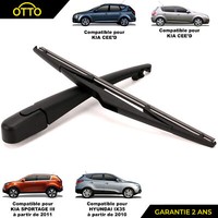 Partsline Wischerarm Heck FüR KIA Sportage III 988111H000 Schwarz 305 Mm