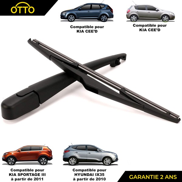 Partsline Wischerarm Heck FüR KIA Sportage III 988111H000 Schwarz 305 Mm-image