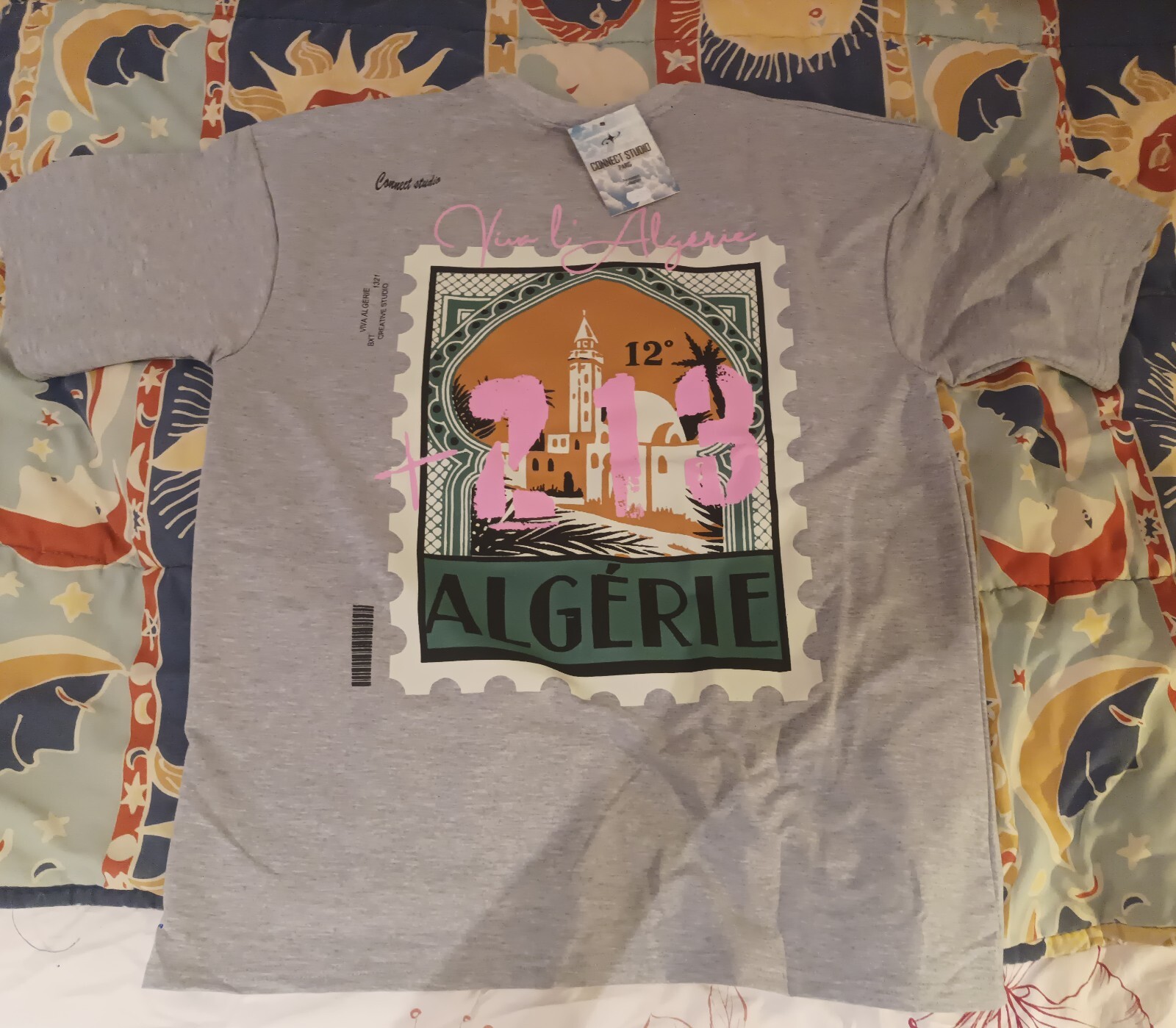 Maillot 213 Algérie gris XXL, portez l'histoire et la fierté d'une nation