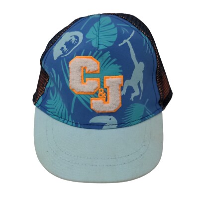 Unbranded Boy's Toddler Stretchy Mesh Back Hat Blue Size 2T-5T Embroidered Logo