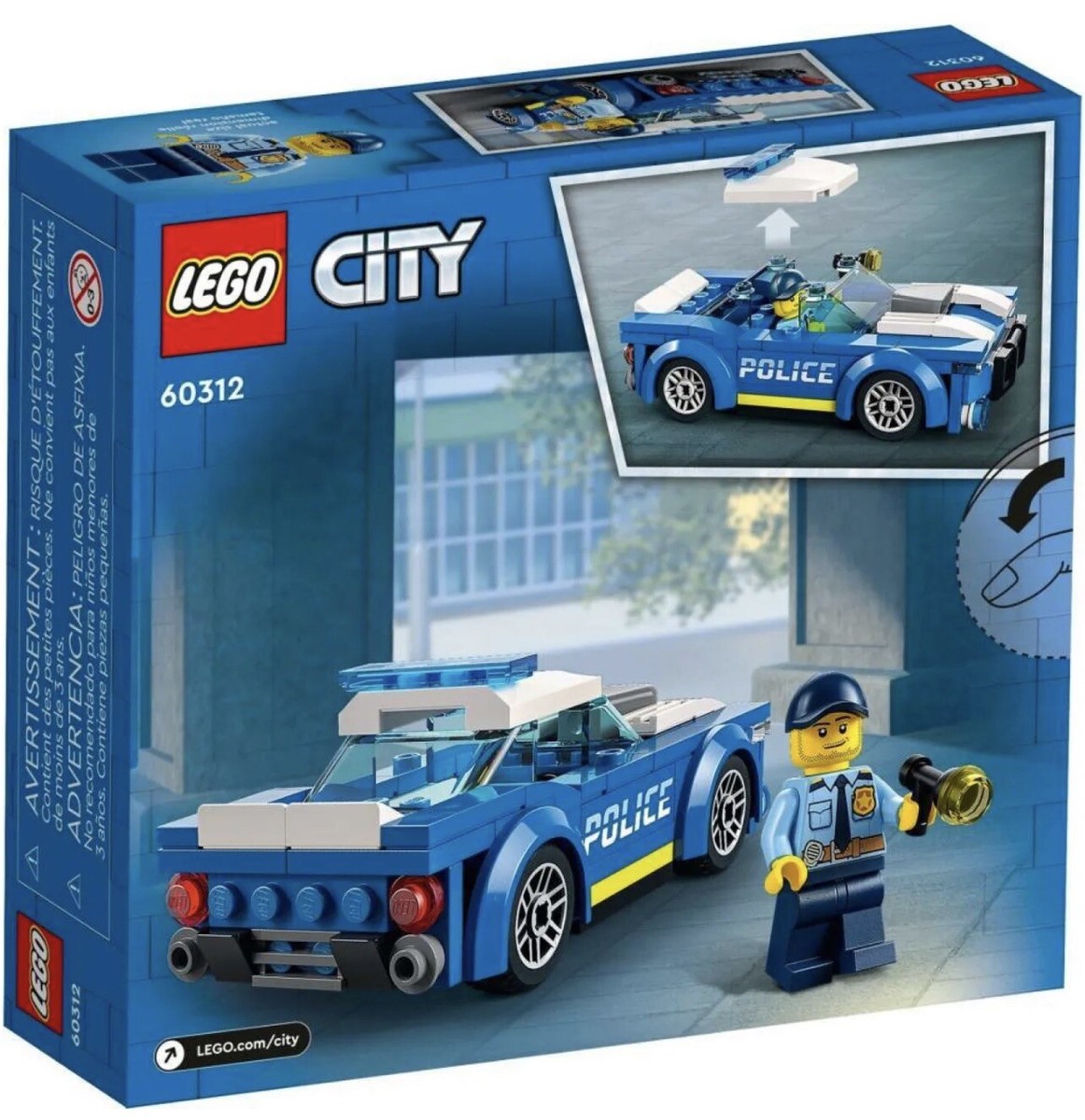 LEGO City Police Car 60312 Building Kit (94 Pieces) New