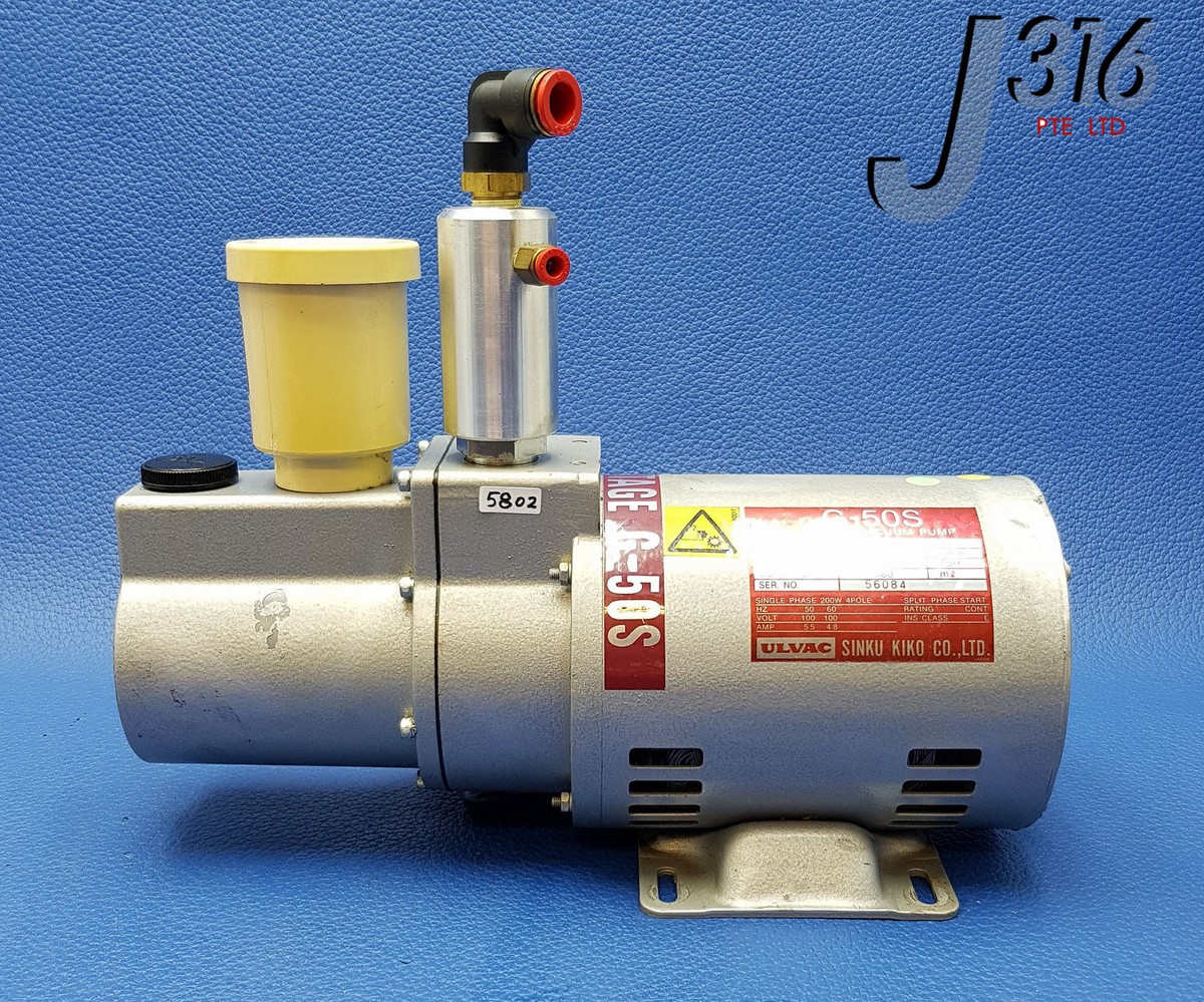 5802 ULVAC OIL ROTARY VACUUM PUMP G-50S | eBay