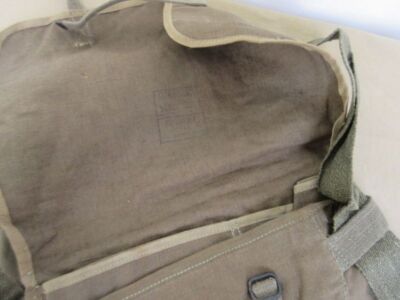 Vintage French Army Canvas Musette Tool Bag Weekender Shoulder Bag