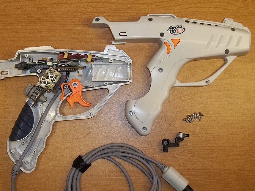Sega Dreamcast Interact Starfire Light Gun Microswitch & Bracket Kit - Repair Kit, 3D Printed, Open Box