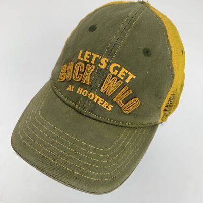 Let's Get Buck Wild At Hooters Ball Cap Hat Fitted One Size Baseball