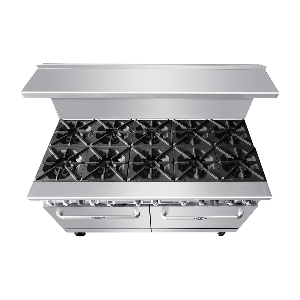 Atosa AGR10B 60" Gas Restaurant Range 10 Burner Hotplates with Standard Oven eBay