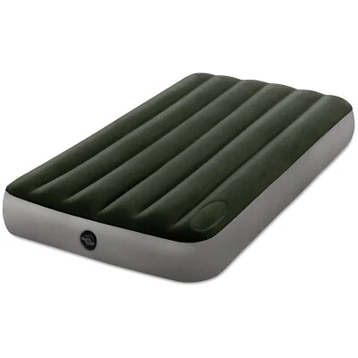 Intex Luftbett Luftmatratze Campingbett Downy Twin 191 x 99 x 25 cm mit Pumpe