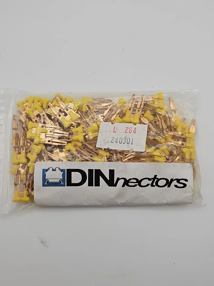 Automation Direct DN-2J4Y Terminal Block Jumper 2P Yellow 100pc Per Bag - Image 2 of 2