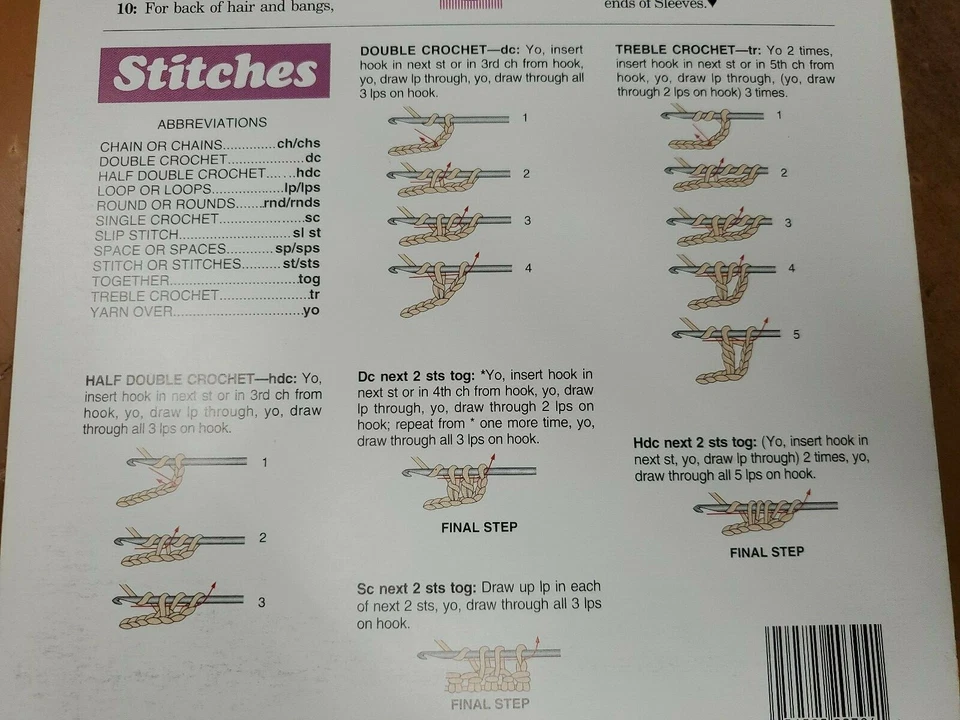 Victorian Christmas Tree Topper Crochet Patterns Booklet Jo Ann Maxwell TNS  - Image 3 of 3