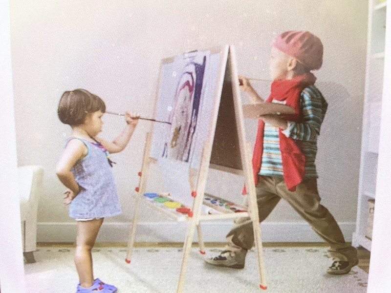 Cocoarm Kid s Art Easel, 3 in 1 Height Adjustable Painting Easel 