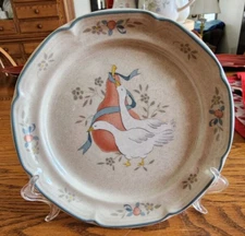 Marmalade Salad Plate (s) 8" Goose #8868 International Stoneware White Blue !